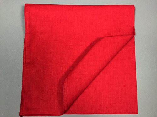 Halstuch/Vierecktuch uni rot 54x54 cm von Buddel-Bini Versand