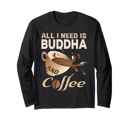 Funky Buddha T-Shirt Lustiges T-Shirt Geschenk Für Frauen Männer Lachen Langarmshirt von Buddha BB Shirts