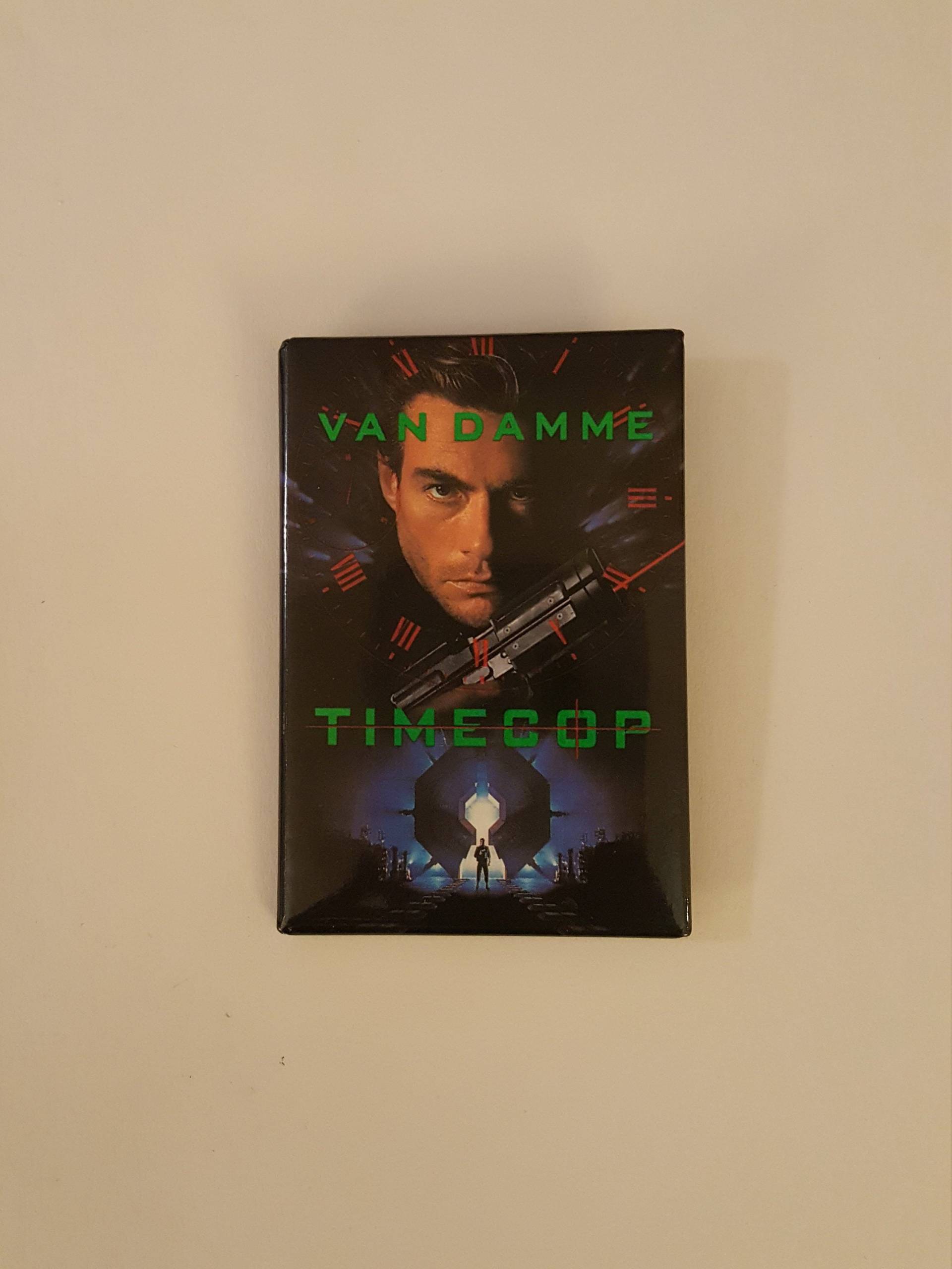 Jahrgang Timecop Jean-Claude Van Damme 1994 Button ButtonJahrgang von BuddhaBellyVintage