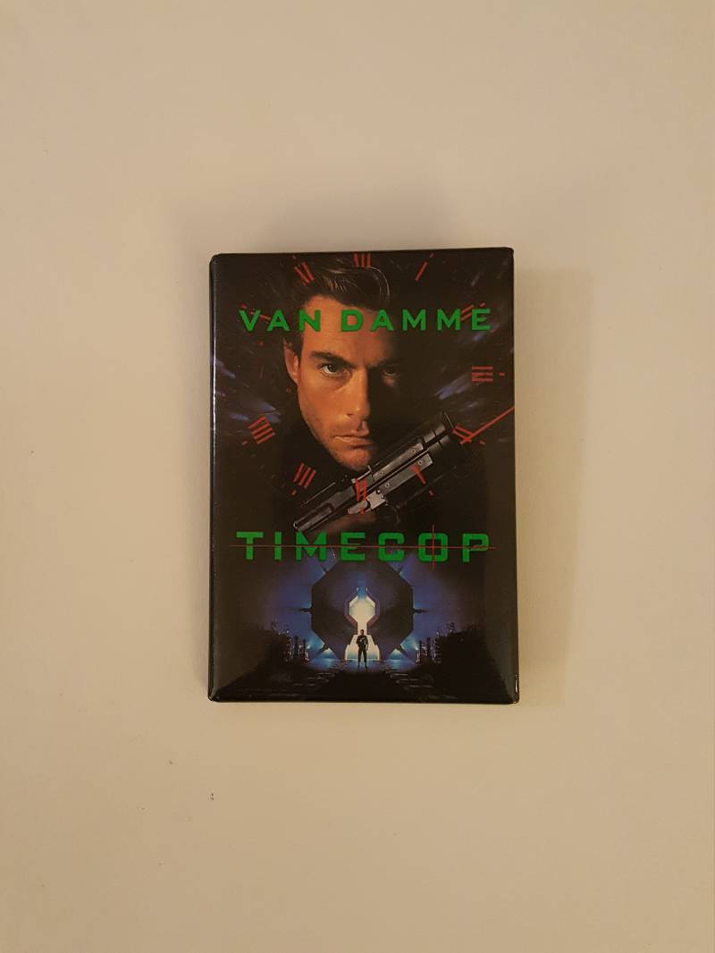 Jahrgang Timecop Jean-Claude Van Damme 1994 Button ButtonJahrgang von BuddhaBellyVintage