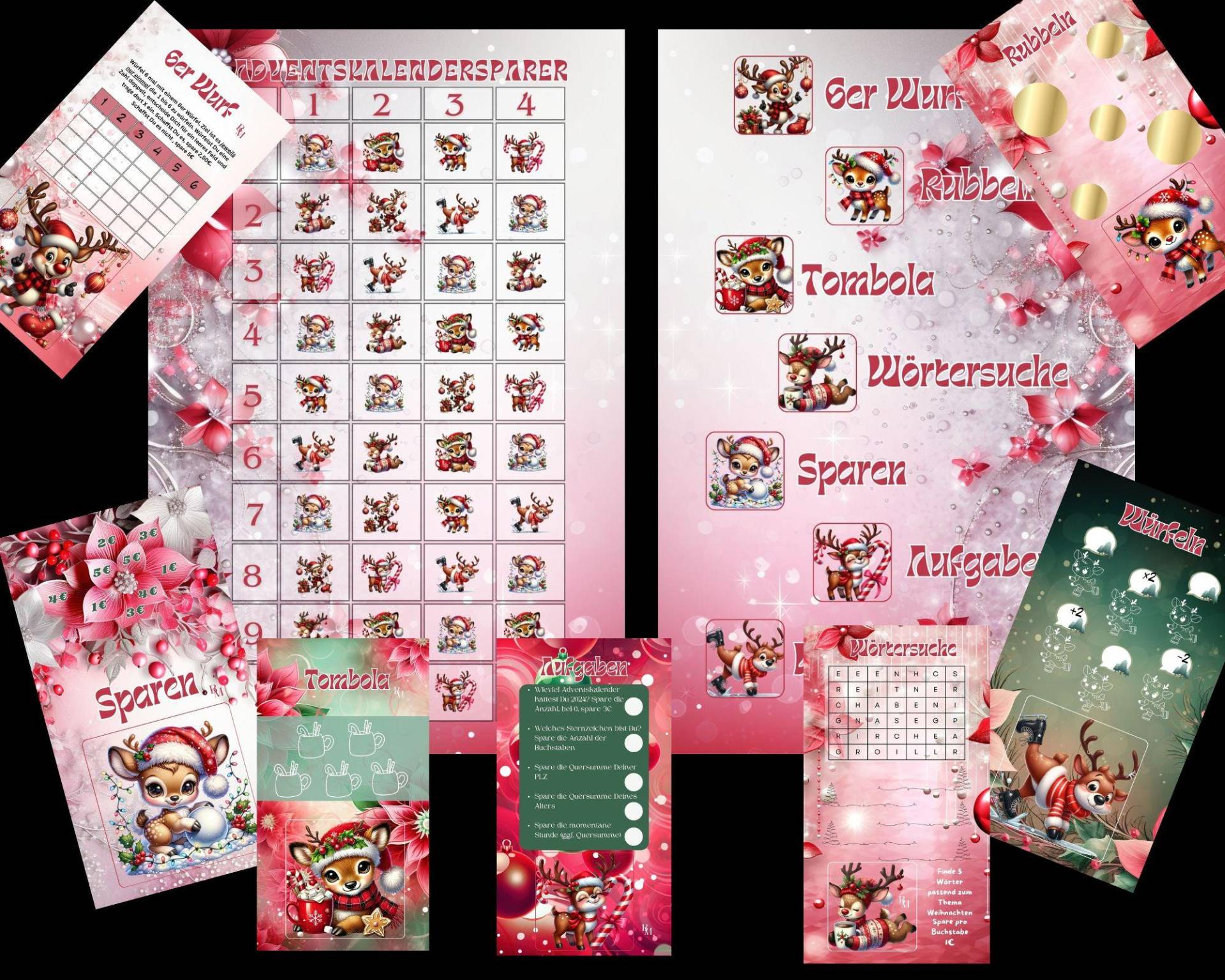 Adventskalendersparer Für 1 Oder 2 Kalender von BudgetMagic