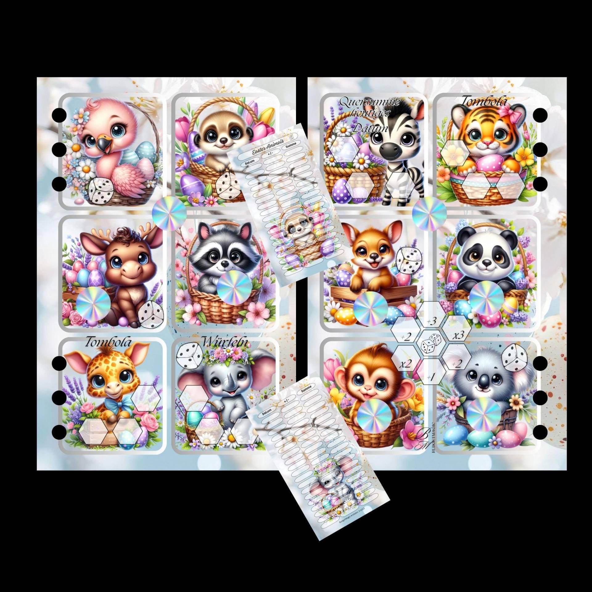 Easter Animals Folierte Sparchallenge von BudgetMagic