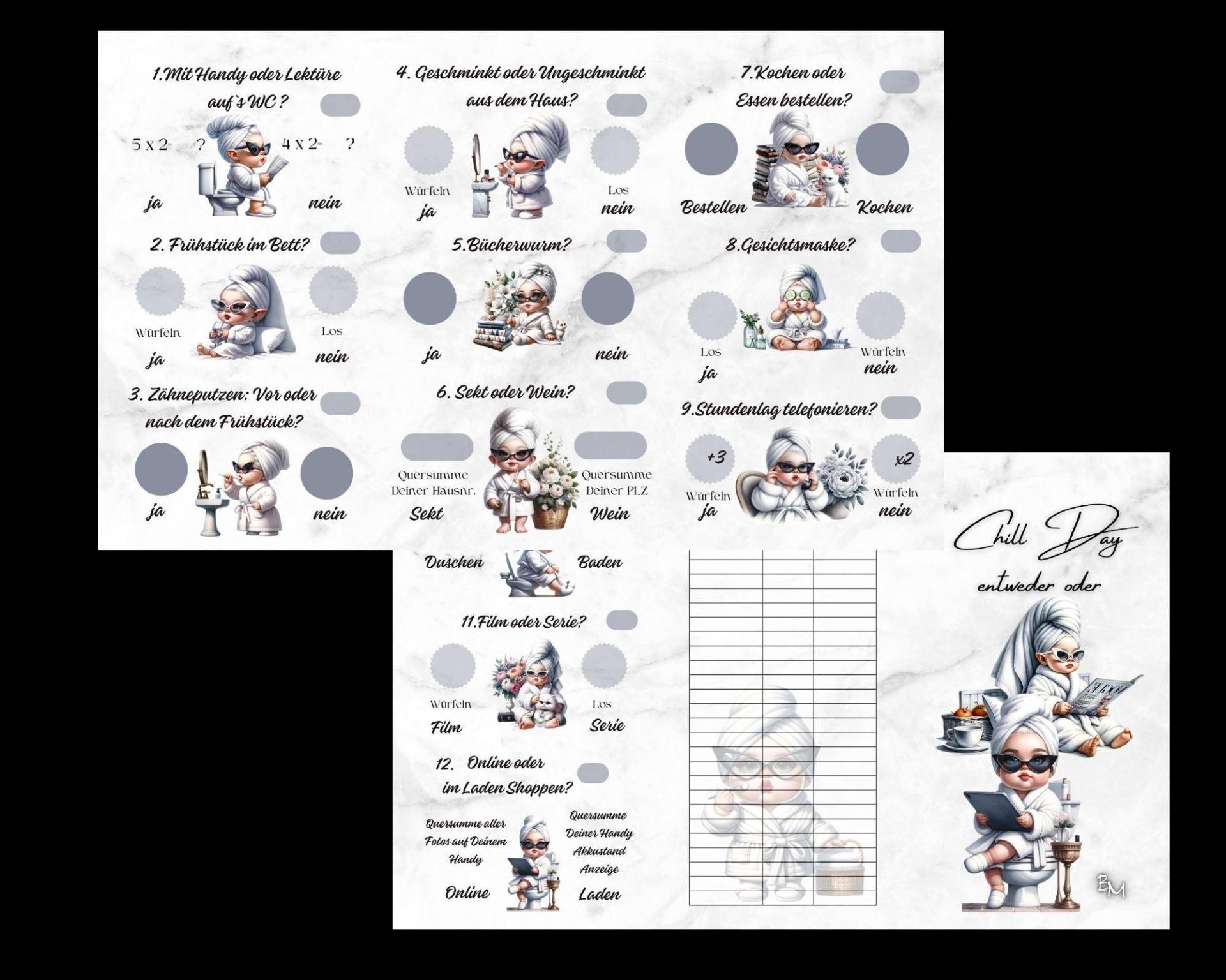 Klappkarte - Chill Day von BudgetMagic