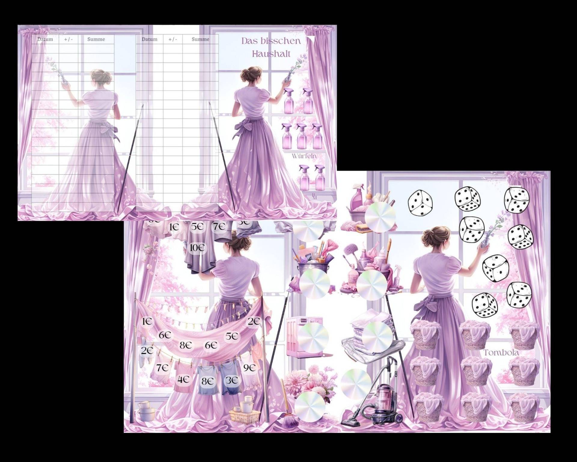 Klappkarte Das Bisschen Haushalt von BudgetMagic