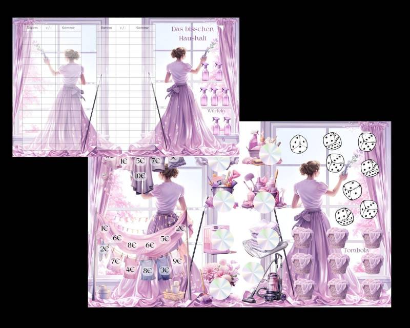 Klappkarte Das Bisschen Haushalt von BudgetMagic