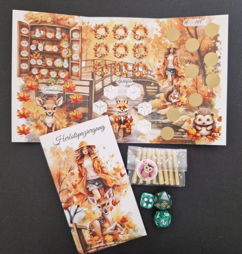 Klappkarte Herbstspaziergang von BudgetMagic