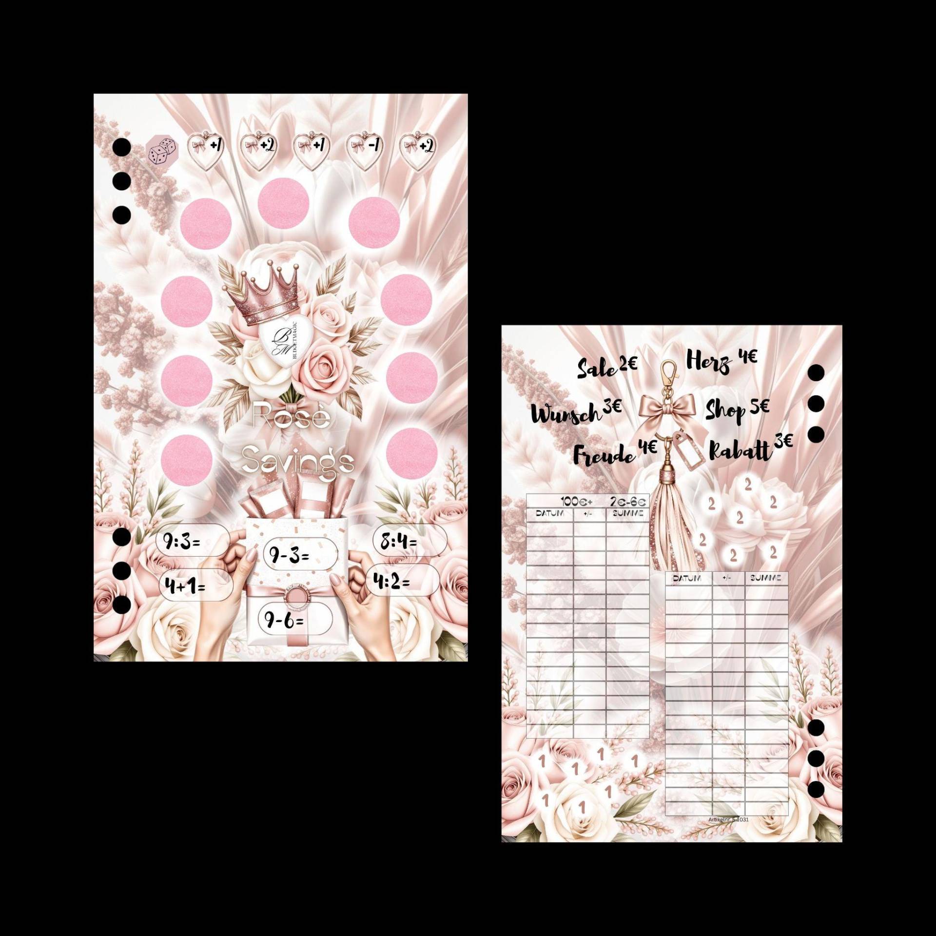 Rose Saving Folierte Challenge von BudgetMagic