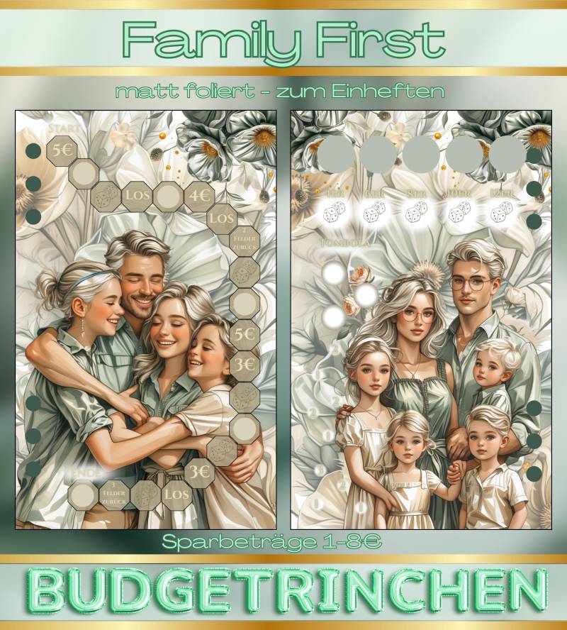 Family First - Matt Folierte Challenge Inkl. Tracker Familie von BudgetRinchen