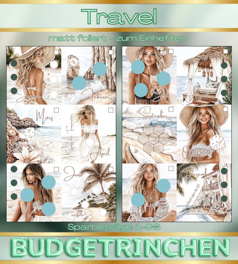 Travel - Matt Folierte Minijahreschallenge Inkl.tracker Travel - Matt Folierte Minijahreschallenge Inkl.tracker von BudgetRinchen