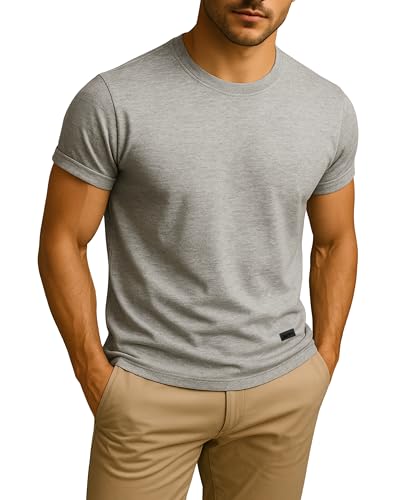 Modernes Herren T-Shirt | lässt die Arme voller wirken Dank Raglanärmel | 100% Baumwolle | Atmungsaktiv | Männer Mode von Bué.Rn