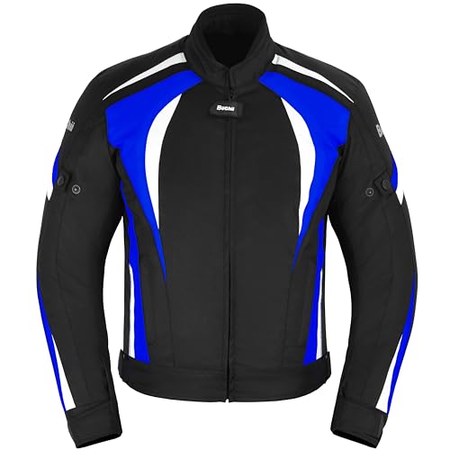 Büchii Textile Motorradjacke für Männer und Motorradjacke für Männer CE-geprüfte wasserdichte Ganzjahresjacke für Männer Abenteuer und Touring Laufjacke Laufjacke von Büchii