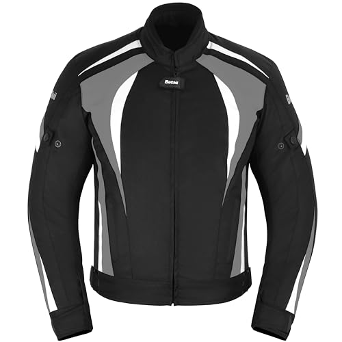 Büchii Textile Motorradjacke für Männer und Motorradjacke für Männer CE-geprüfte wasserdichte Ganzjahresjacke für Männer Abenteuer und Touring Laufjacke Laufjacke von Büchii