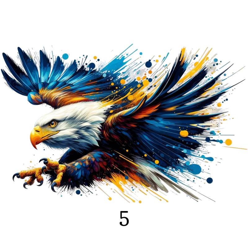Bügelbild, Adler 3D, Bügelmotiv von BuegeldichTrendy