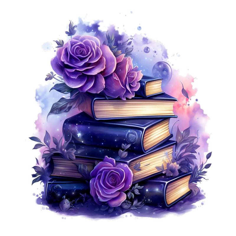 Bügelbild, Buch Mit Rosen, Bügelmotiv Bügelbild, Buch Mit Rosen, Bügelmotiv von BuegeldichTrendy