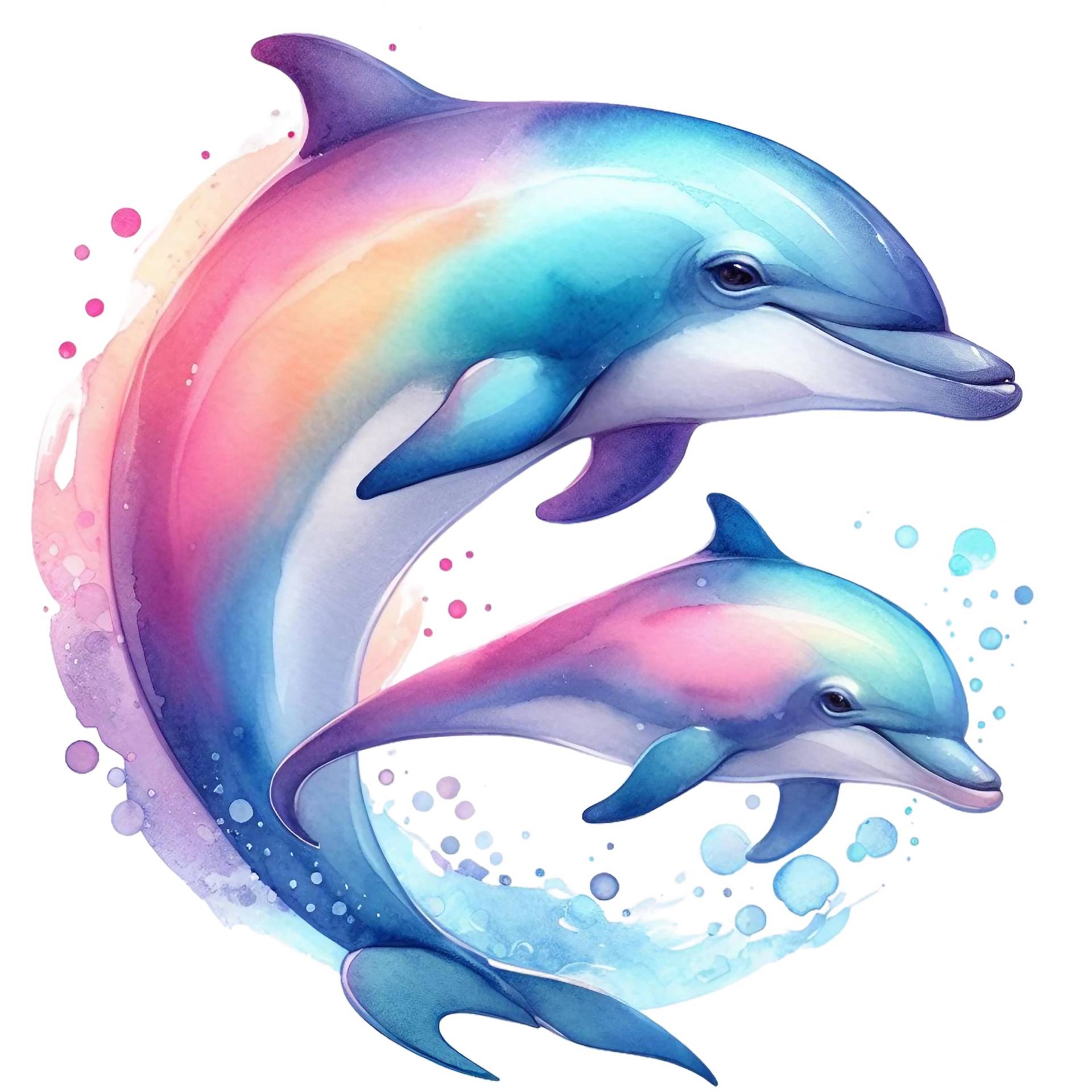 Bügelbild, Delfin, Bügelmotiv von BuegeldichTrendy