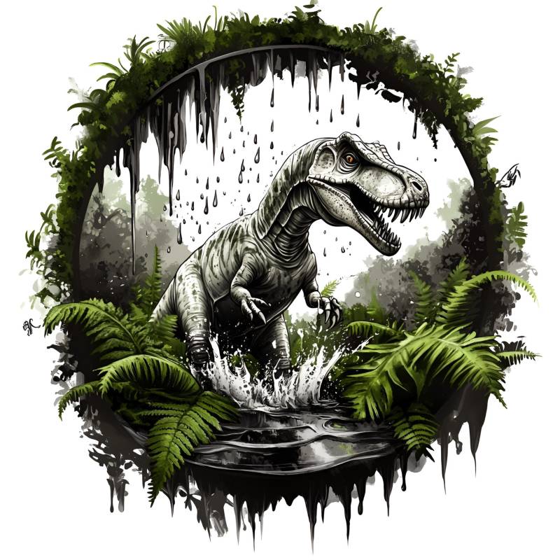 Bügelbild, Dinosaurier, Bügelmotiv von BuegeldichTrendy