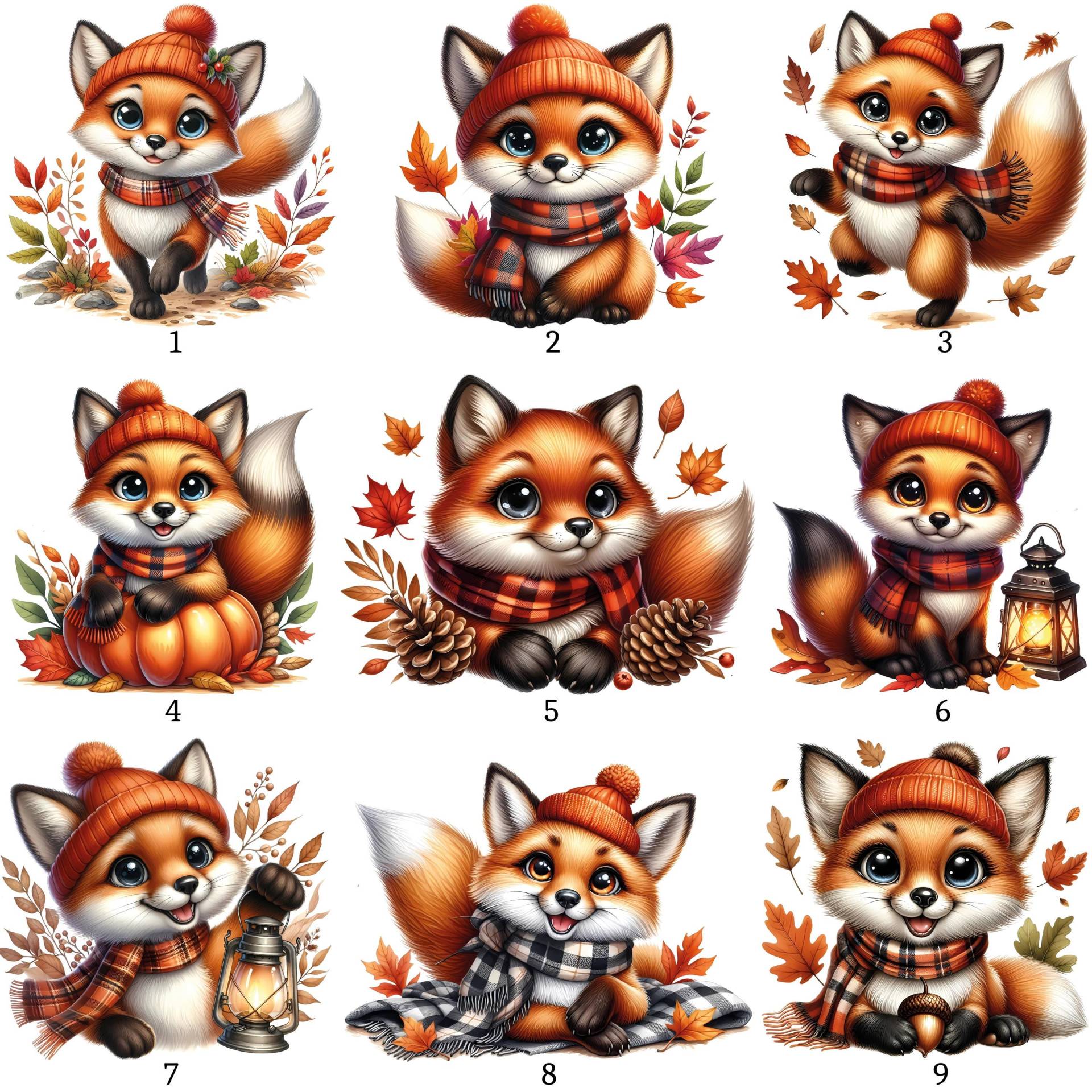 Bügelbild, Fuchs, Herbst, Bügelmotiv von BuegeldichTrendy