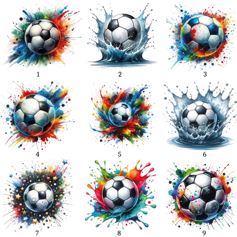 Bügelbild, Fußball, Bügelmotiv von BuegeldichTrendy