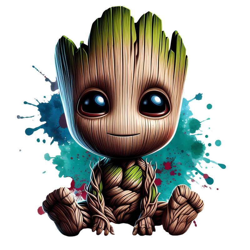 Bügelbild, Groot, Bügelmotiv von BuegeldichTrendy