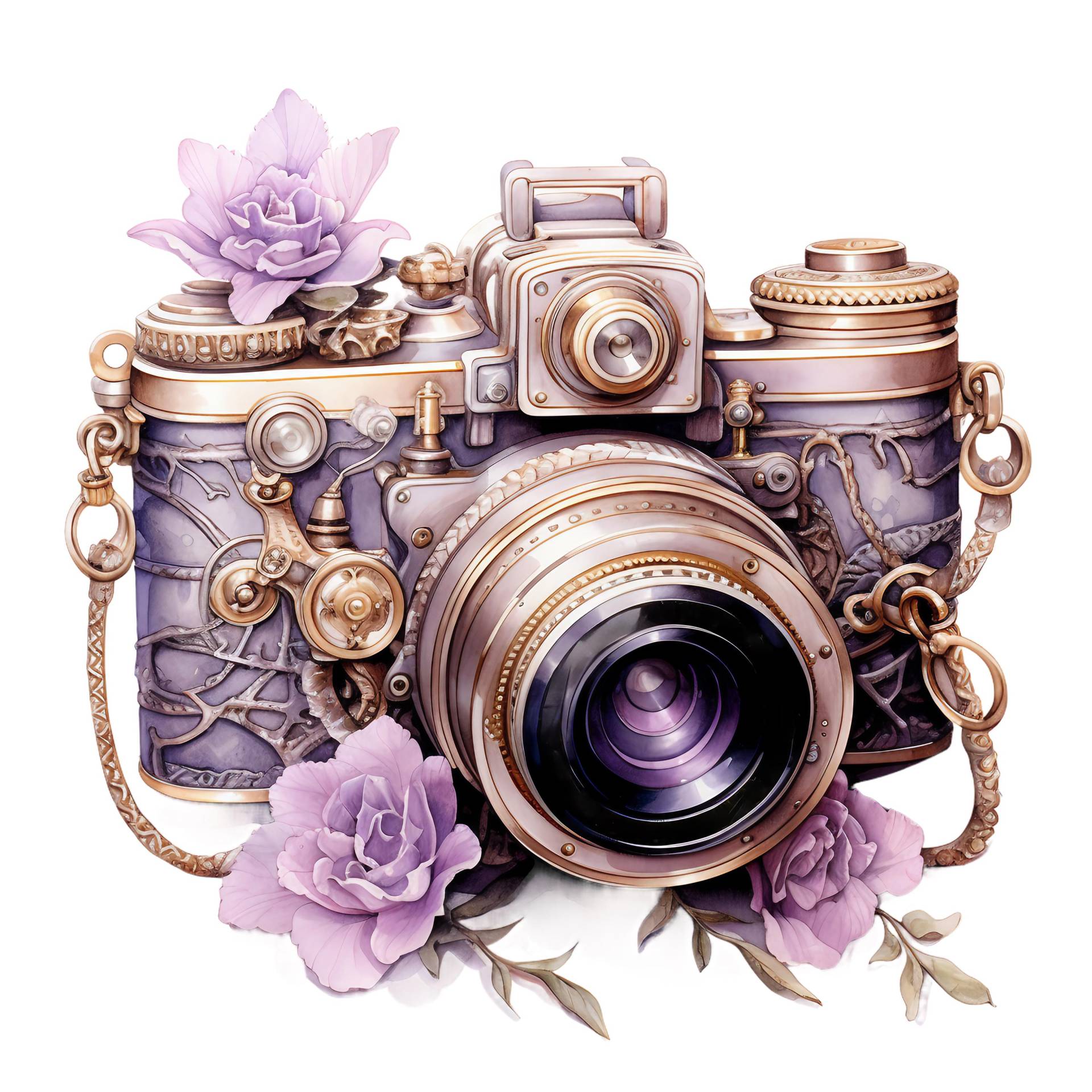 Bügelbild, Kamera Steampunk, Fotoapparat, Bügelmotiv von BuegeldichTrendy