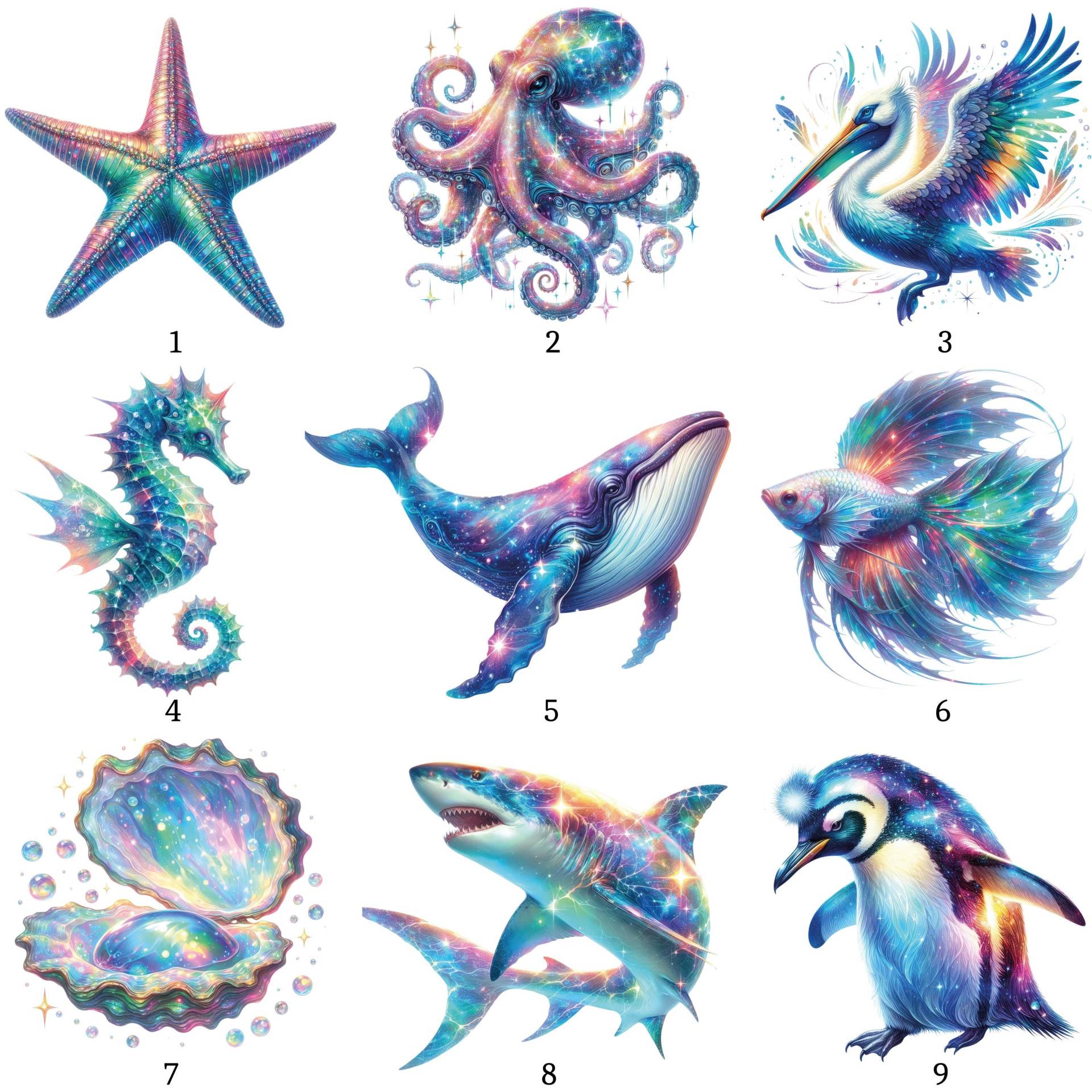 Bügelbild, Kristall Meer, Motiv von BuegeldichTrendy