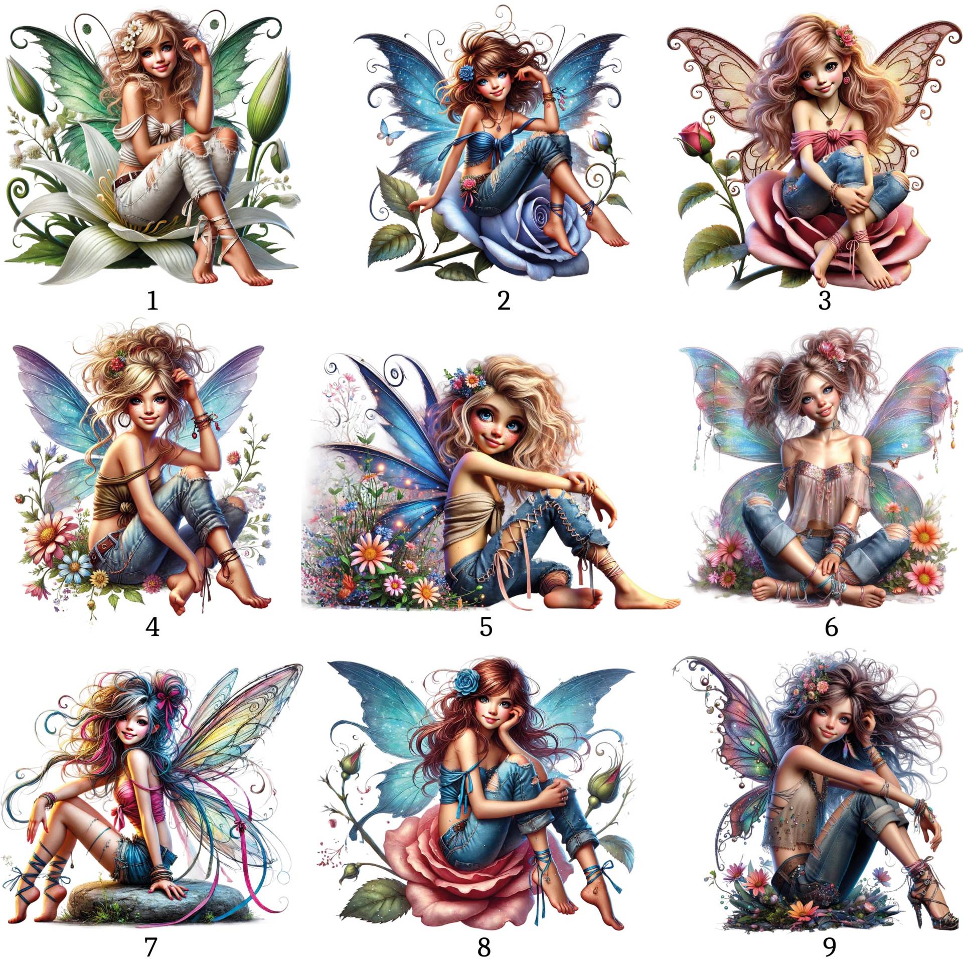 Bügelbild, Mädchen Fee, Elfe, Bügelmotiv Bügelbild, Mädchen Fee, Elfe, Bügelmotiv von BuegeldichTrendy