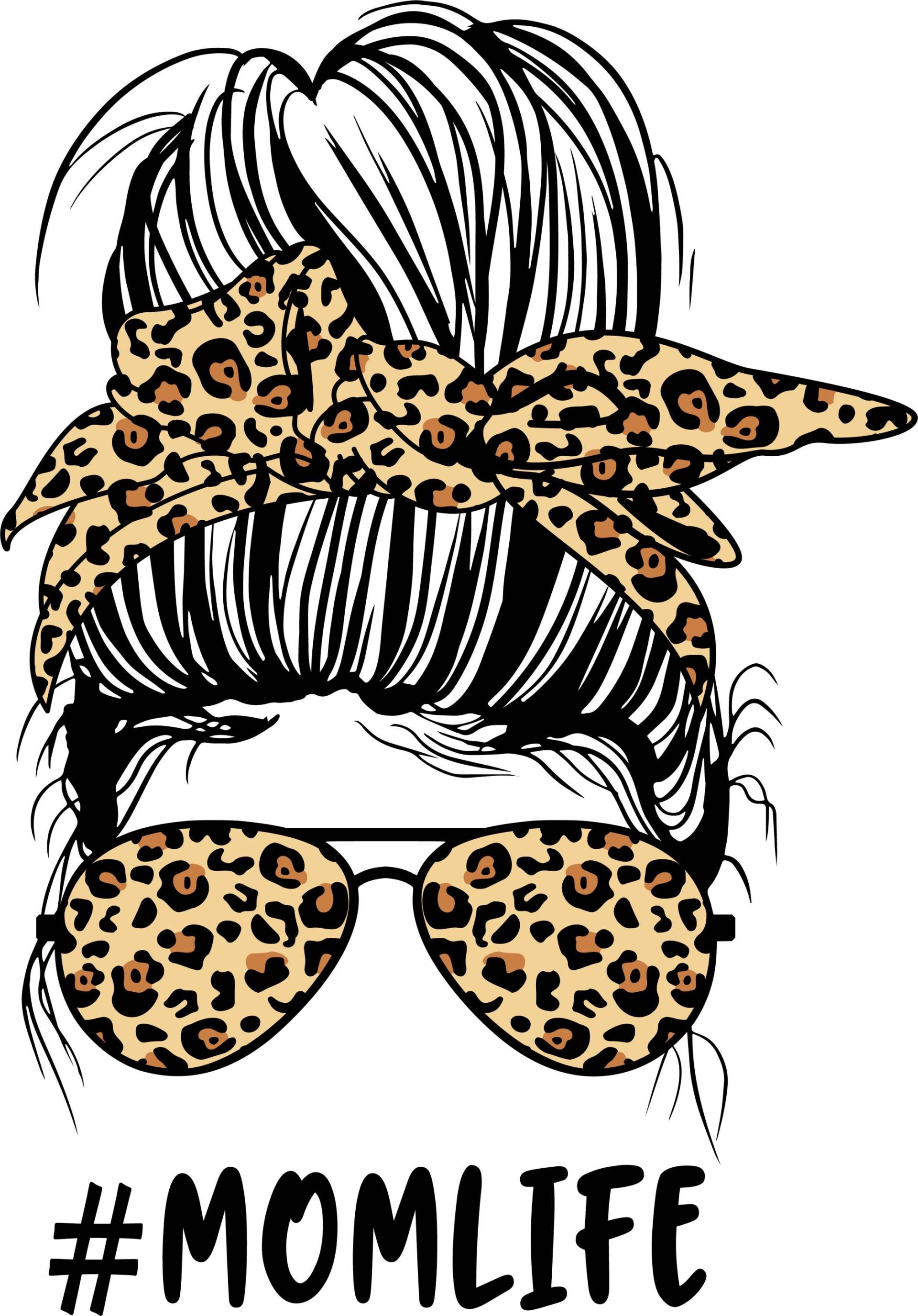 Bügelbild, Mom Life Leo, Bügelmotiv von BuegeldichTrendy
