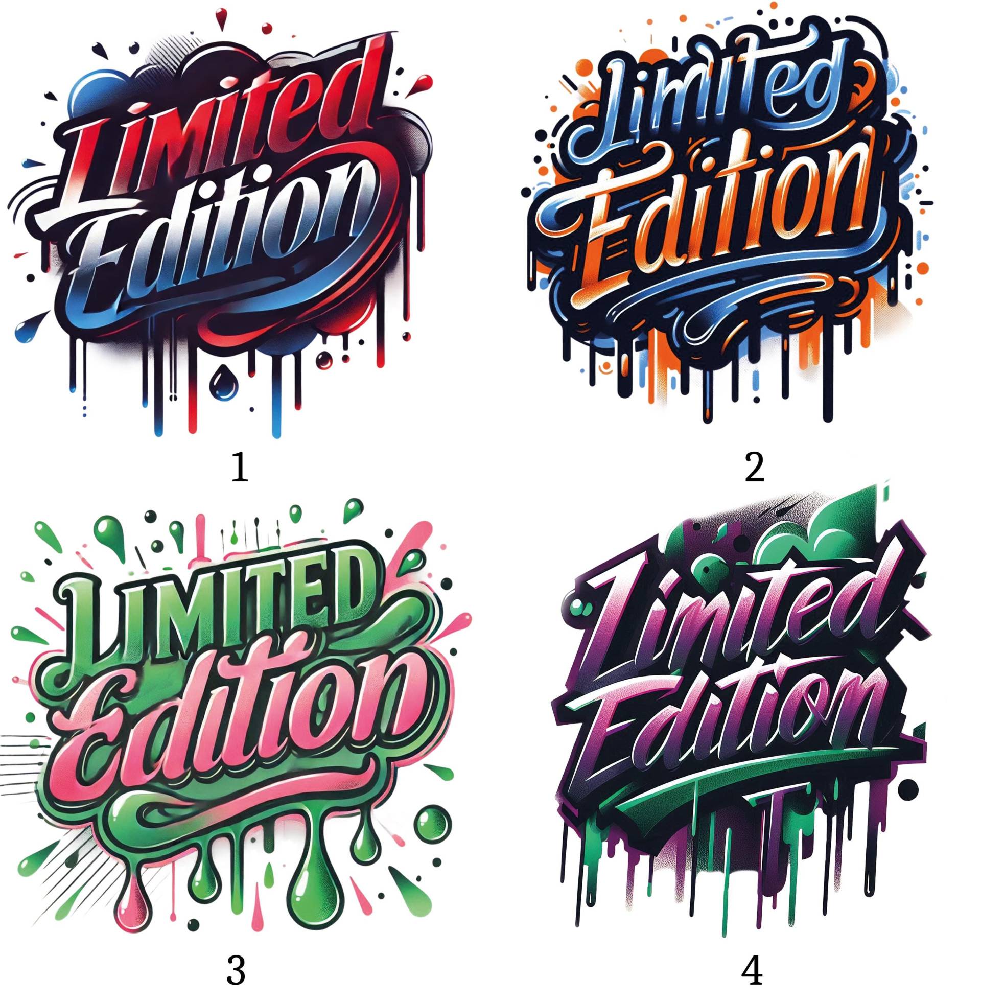 Bügelbild, Motiv Slogan Limited Edition von BuegeldichTrendy