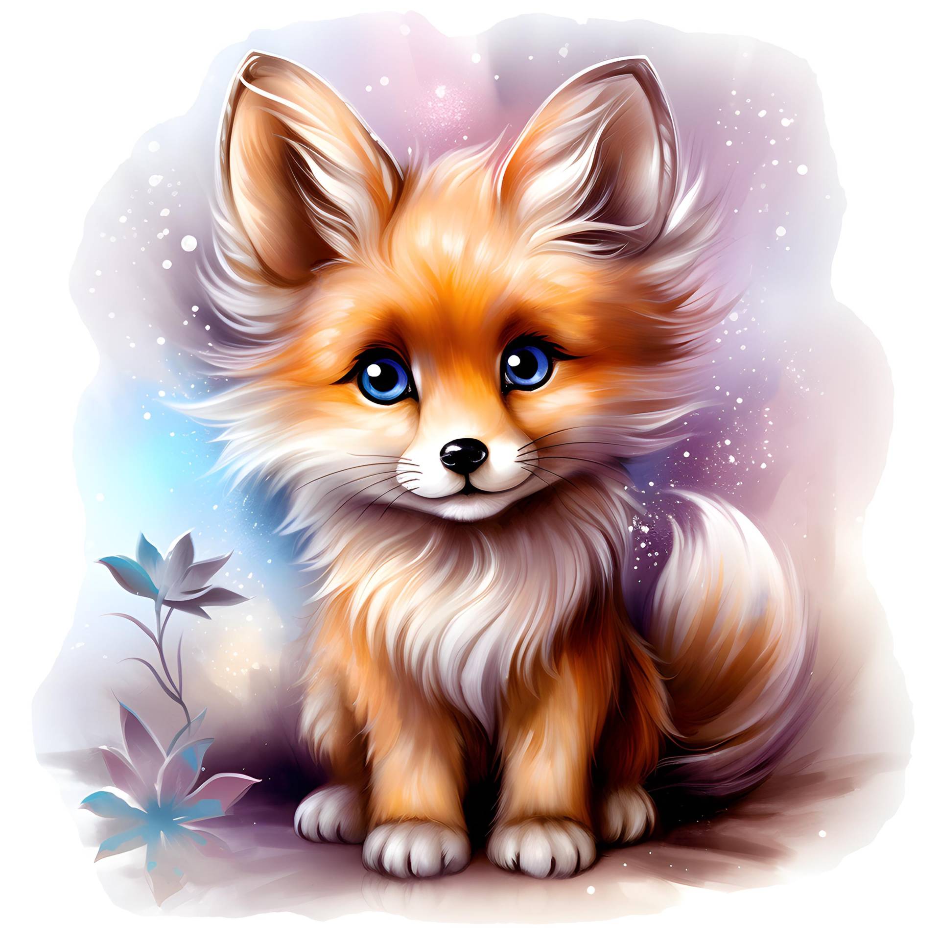 Bügelbild, Motiv Süßer Fuchs von BuegeldichTrendy