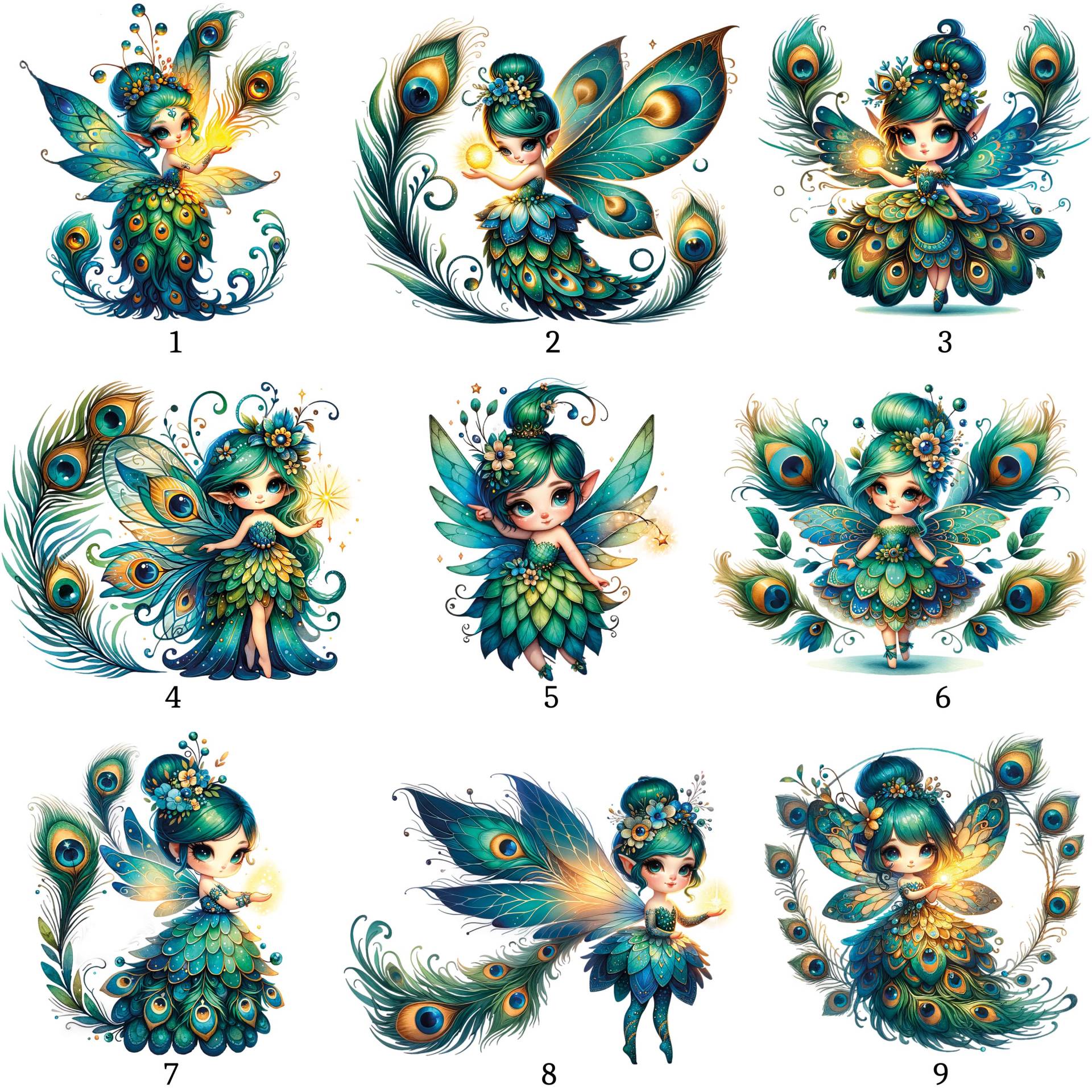 Bügelbild, Pfaufee von BuegeldichTrendy