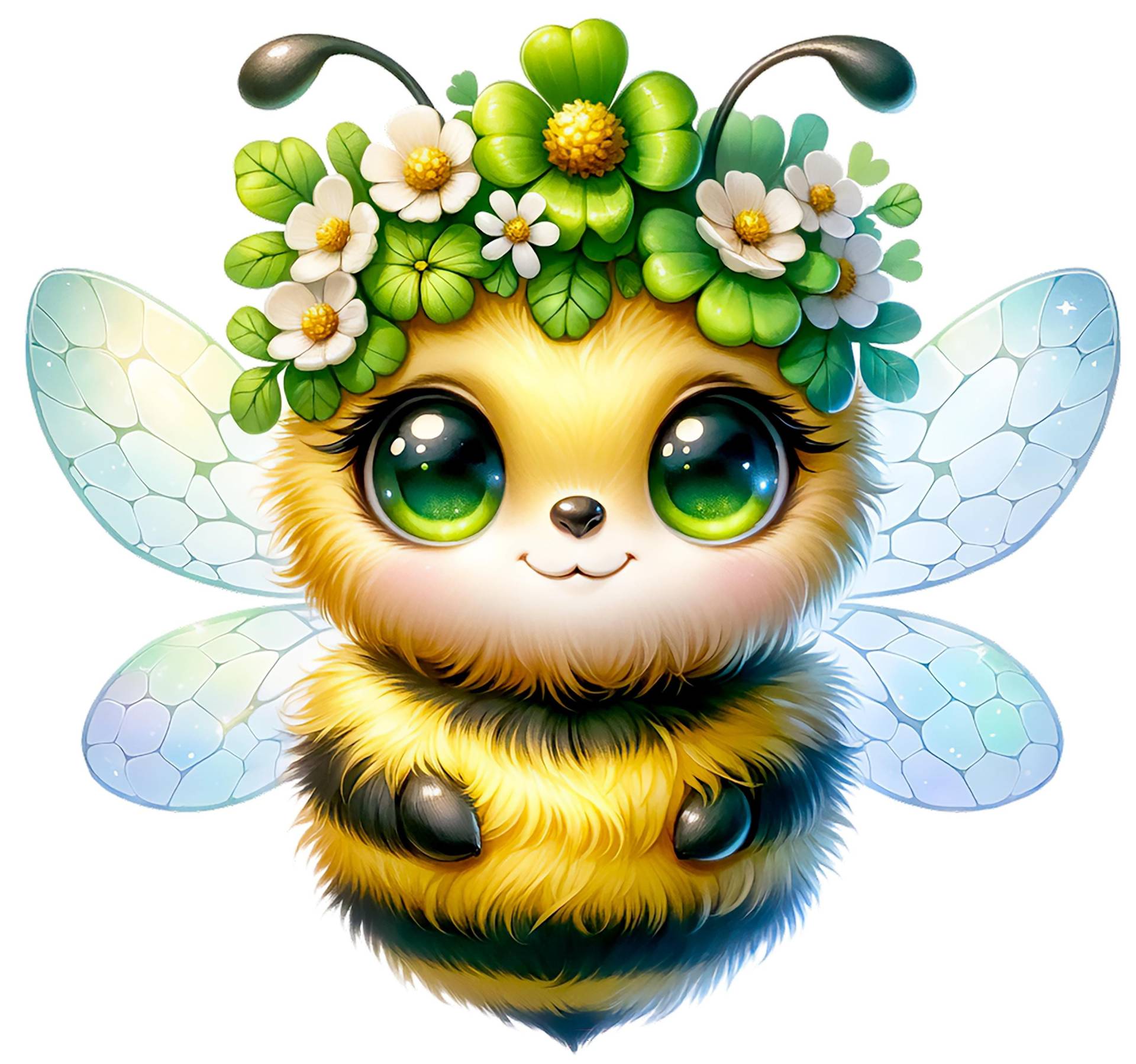 Bügelbild, Süße Biene, Bügelmotiv von BuegeldichTrendy