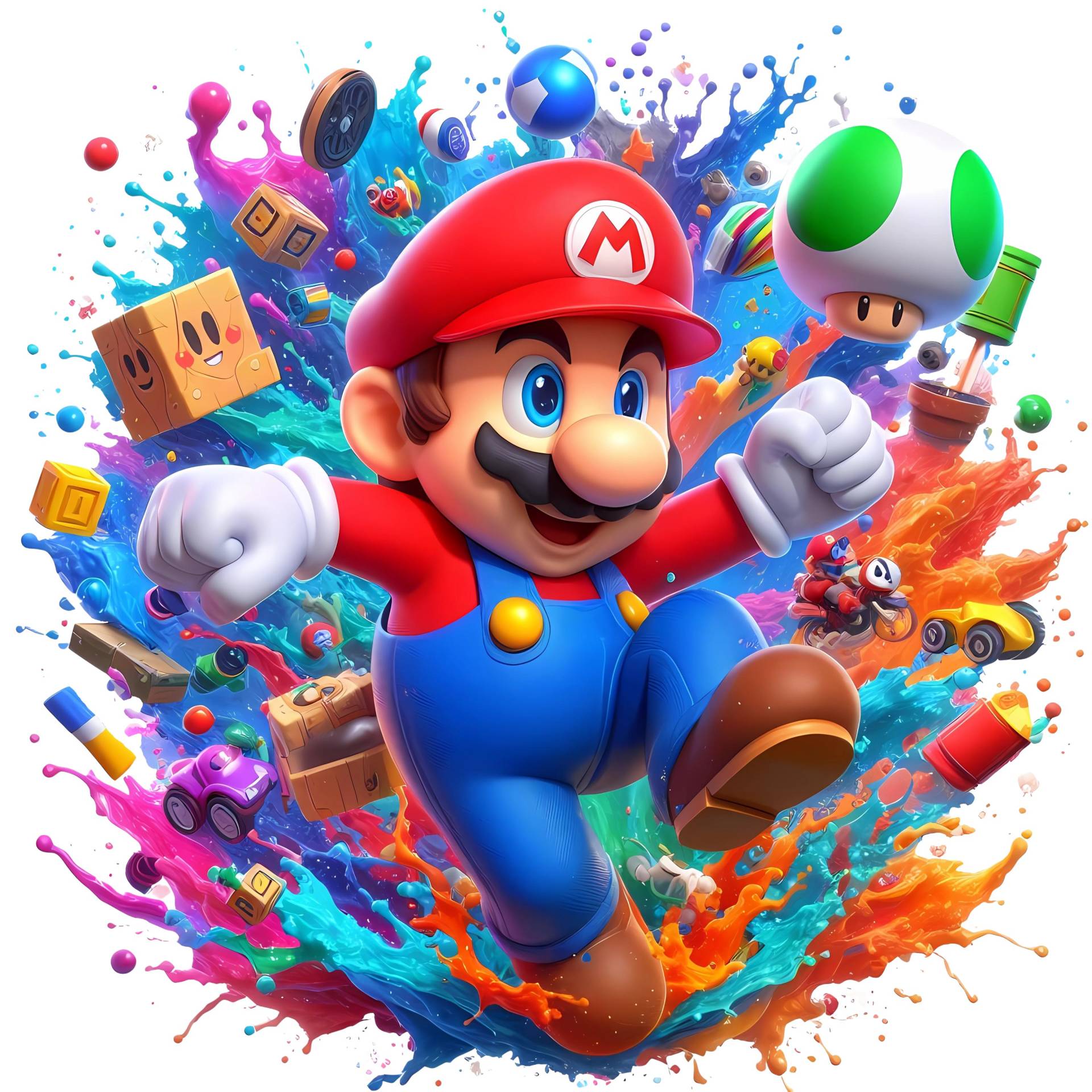 Bügelbild, Super Mario , Bügelmotiv von BuegeldichTrendy