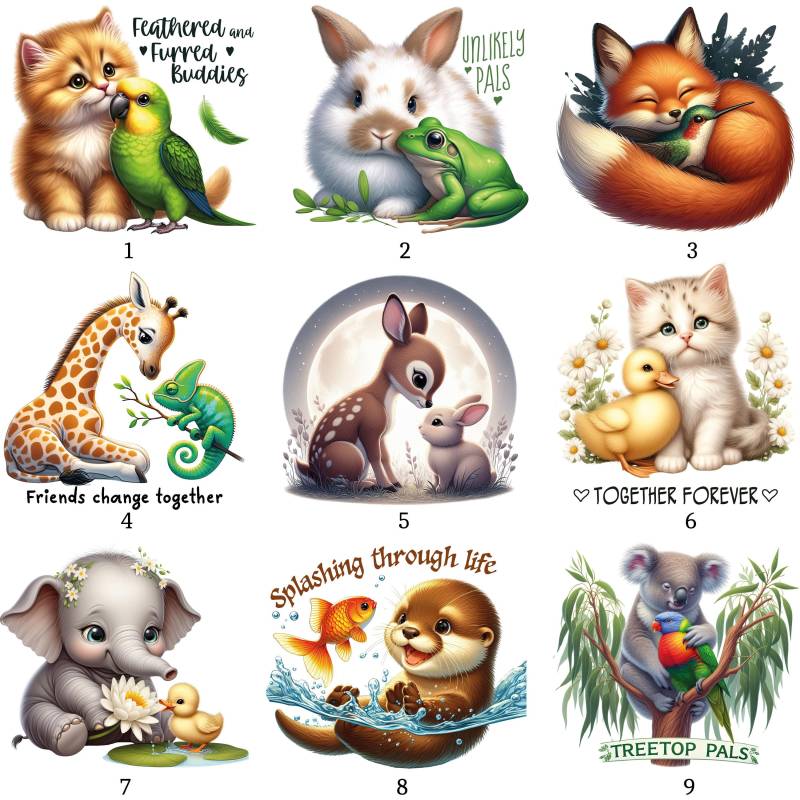 Bügelbild, Tierfreunde, Bügelmotiv von BuegeldichTrendy