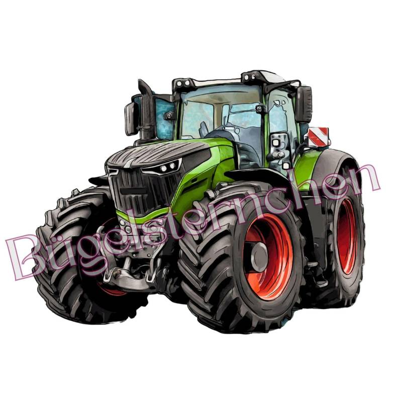 Aktion Sticker Bzw. Aufkleber/Rub On Mit 5cm , Einfach & Schnell Aufkleben, Traktor, Fendt, Trekker, Rote Felgen von Buegelsternchen