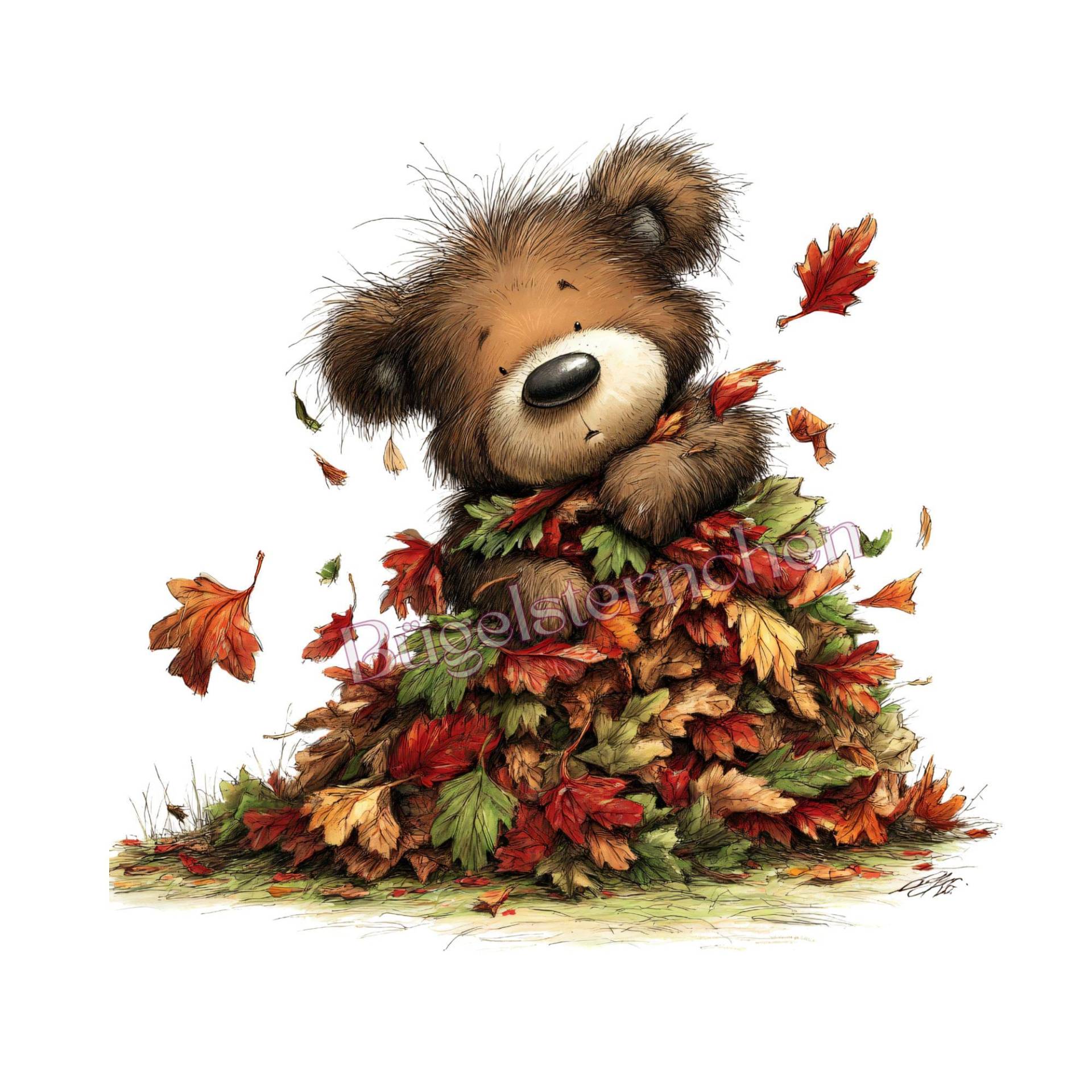 Bärenkind Im Laub - Bügelbild Oder Rub On | Aufkleber , Einfach & Schnell Aufgebracht, Autumn, Herbst, Waldtiere, Putzig Bügelsternchen Bärenkind Im Laub - Bügelbild Oder Rub On | Aufkleber , Einfach & Schnell Aufgebracht, Autumn, Herbst, Waldtiere, Putzig Bügelsternchen von Buegelsternchen