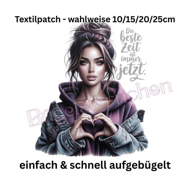 Beste Zeit Ist Jetzt - Spruch Motivation Frau Bügelbild, Einfach & Schnell Aufgebügelt, Ki Kunst Beste Zeit Ist Jetzt - Spruch Motivation Frau Bügelbild, Einfach & Schnell Aufgebügelt, Ki Kunst von Buegelsternchen