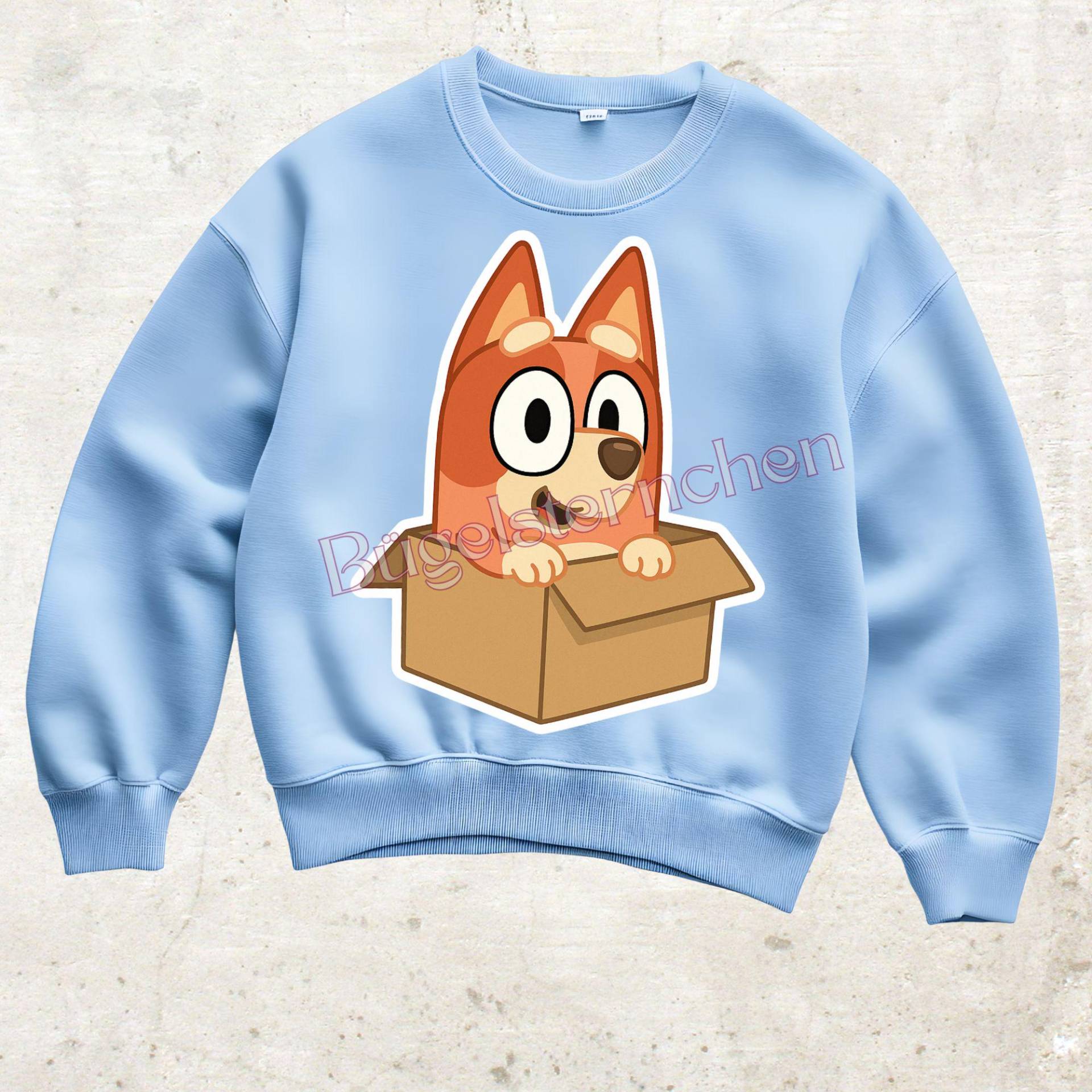 Bluey Und Bingo - Bügelbild Oder Aufkleber, Einfach & Schnell Aufgebracht, Comic, Hund, Im Karton Bluey Und Bingo - Bügelbild Oder Aufkleber, Einfach & Schnell Aufgebracht, Comic, Hund, Im Karton von Buegelsternchen