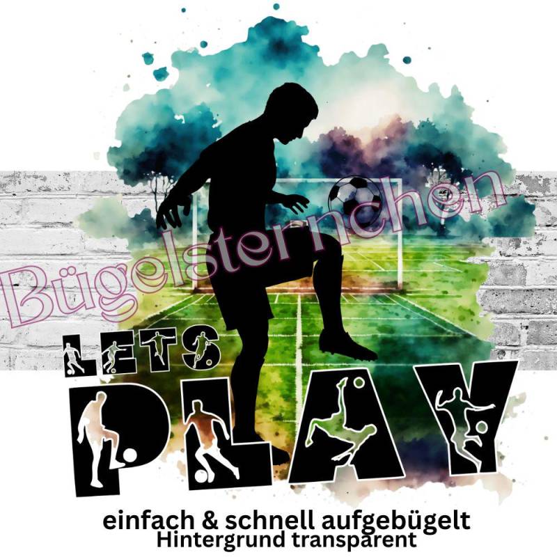 Bügelbild, Einfach & Schnell Aufgebügelt, Fußball, Soccer, Junge von Buegelsternchen
