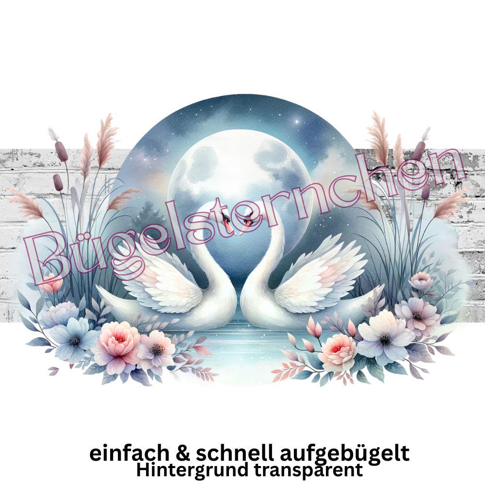 Bügelbild, Einfach & Schnell Aufgebügelt, Schwäne, Zauberhaft von Buegelsternchen
