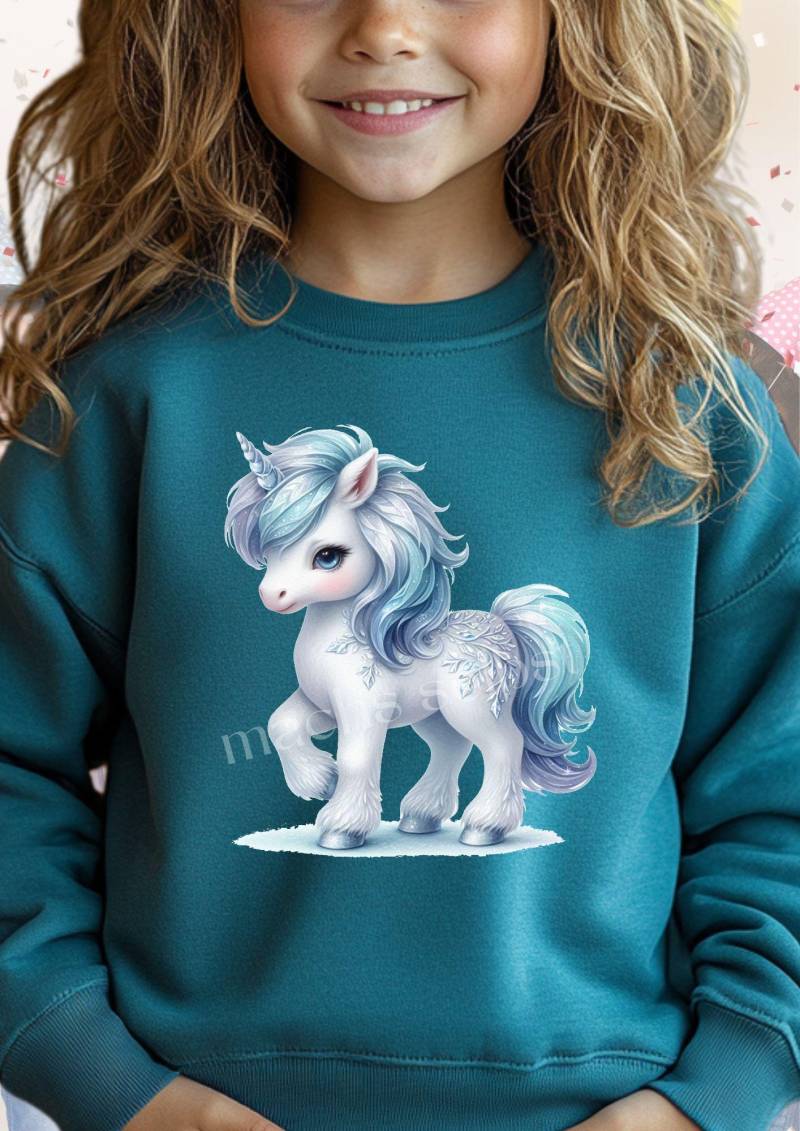 Einhorn - Frost Bügelbild/Bügelmotiv Einfach & Schnell Aufgebügelt, X-Mas, Winter, Weihnachten, Geschenk, Schnee, Frozen von Buegelsternchen