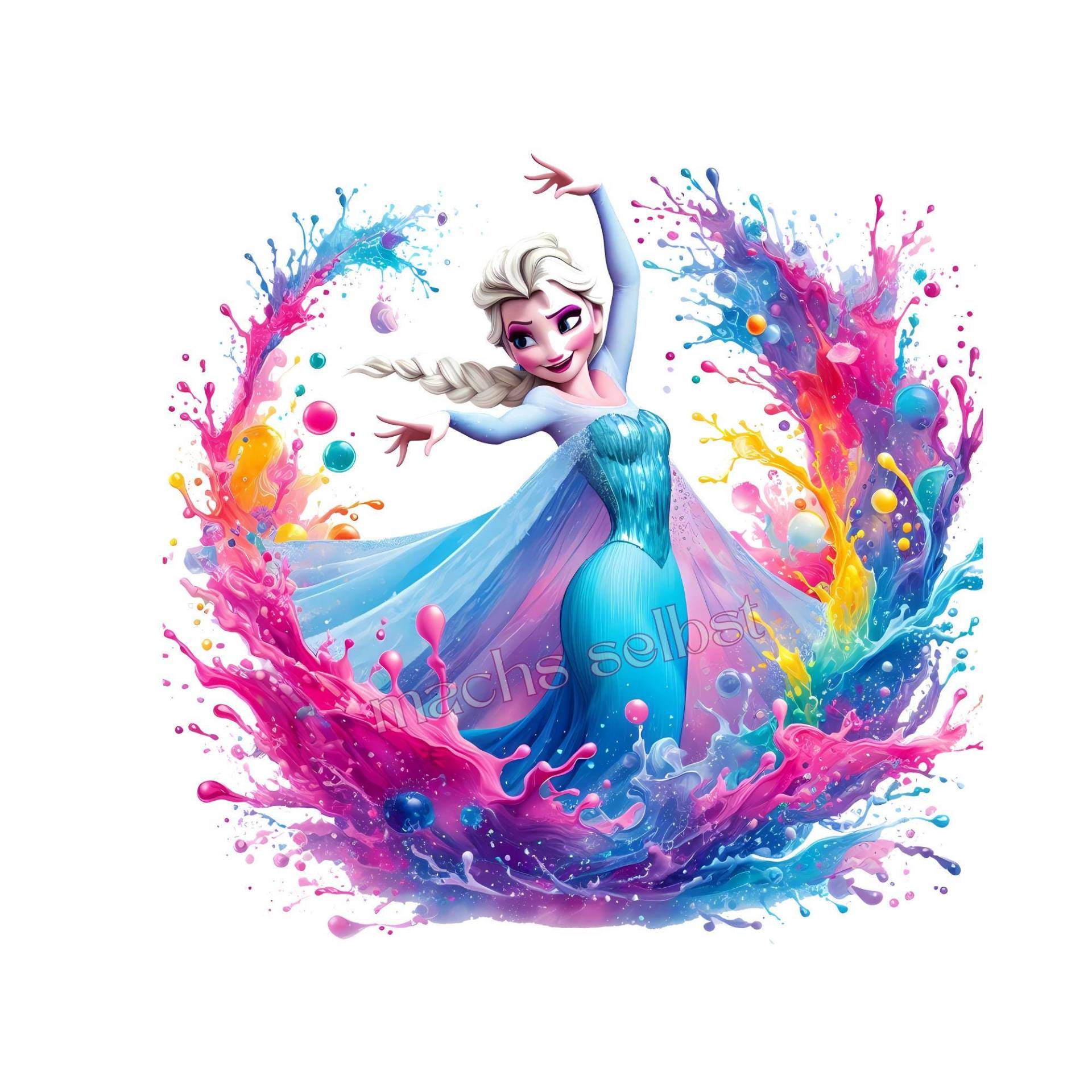 Elsa - Bügelbild/Rub On , Einfach & Schnell Aufgebracht, Eiskönigin, Frozen, Anna, Splashes, Ki Kunst Elsa - Bügelbild/Rub On , Einfach & Schnell Aufgebracht, Eiskönigin, Frozen, Anna, Splashes, Ki Kunst von Buegelsternchen