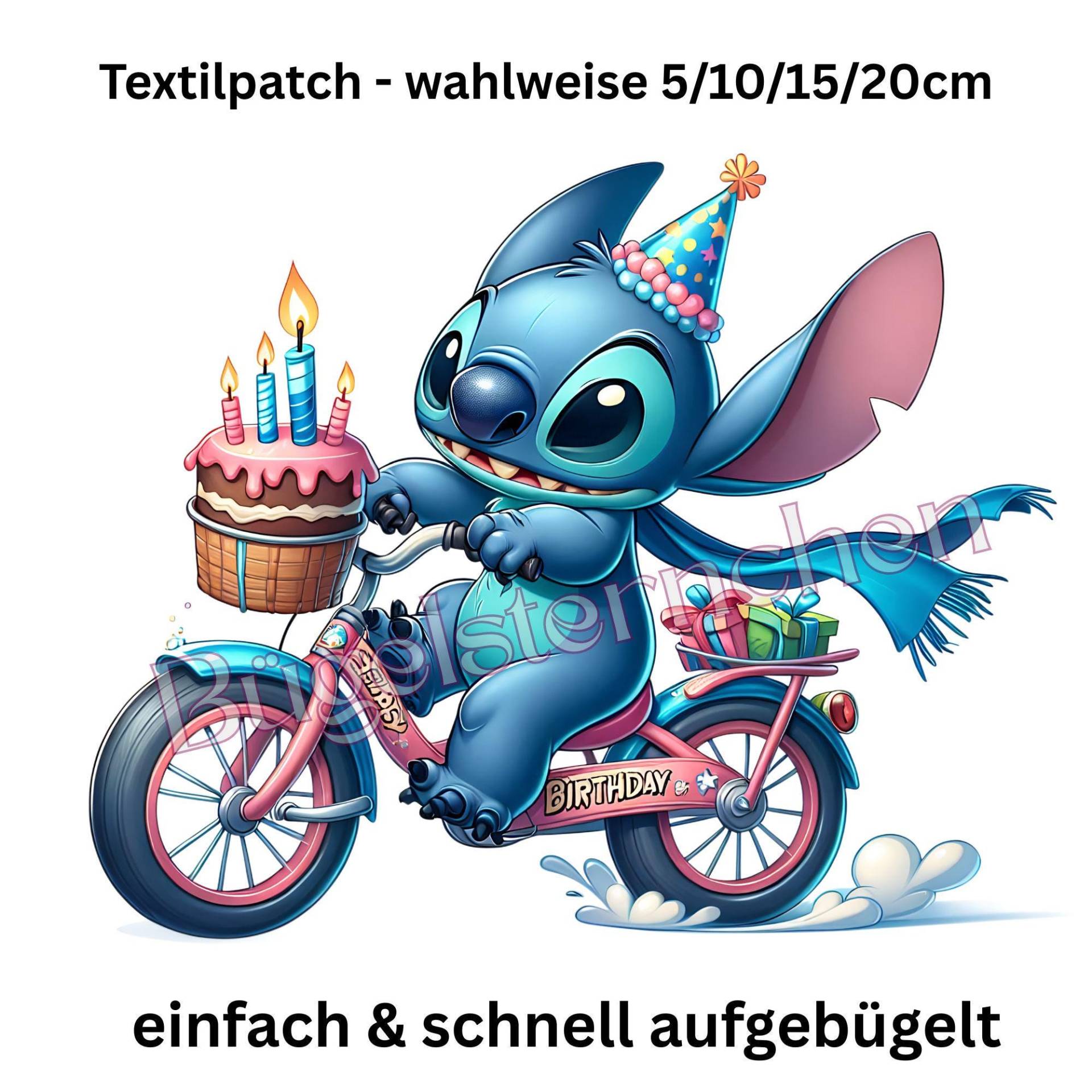 Happy Birthday Stitch Personalisiert - Bügelbild, Einfach & Schnell Aufgebügelt, Geburtstag, Super Cute, Ki Kunst Happy Birthday Stitch Personalisiert - Bügelbild, Einfach & Schnell Aufgebügelt, Geburtstag, Super Cute, Ki Kunst von Buegelsternchen