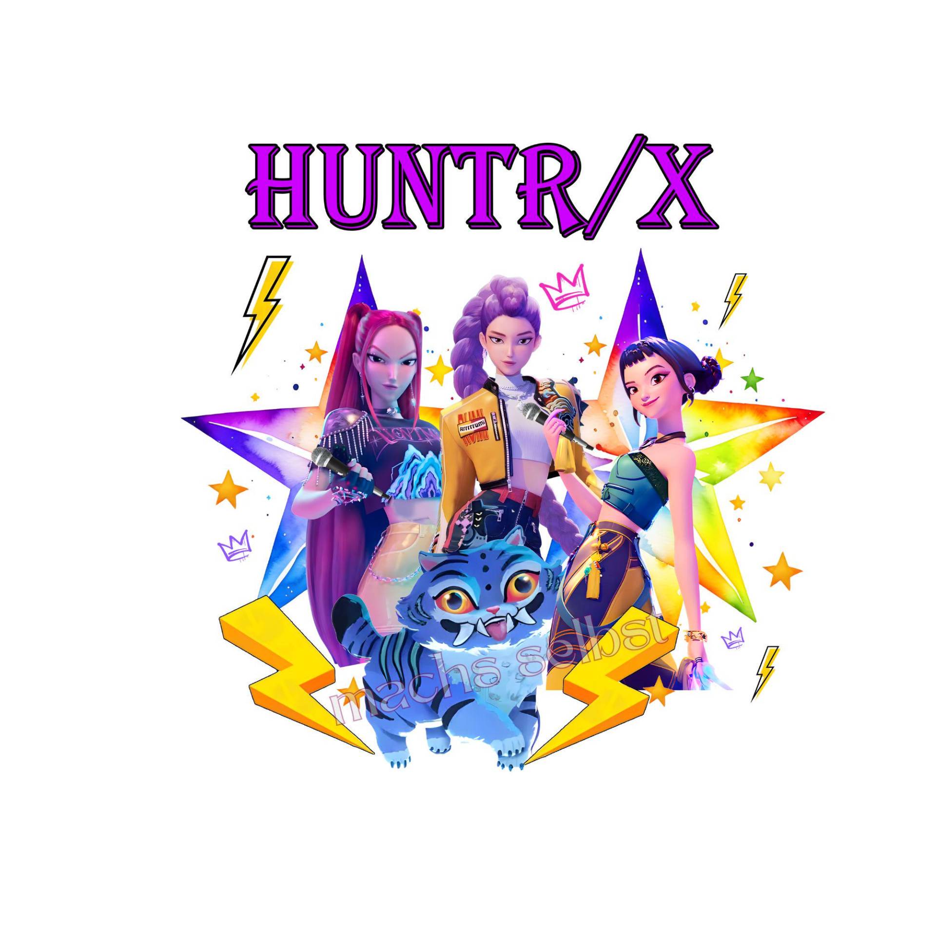 K-Pop Huntrix - Bügelbild, Einfach & Schnell Aufgebügelt, Comic, Trend, Musik, Ki von Buegelsternchen