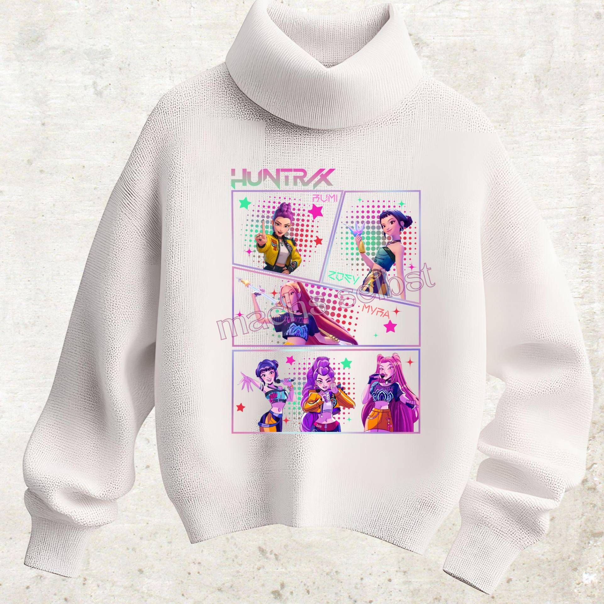 K-Pop Huntrix - Bügelbild, Einfach & Schnell Aufgebügelt, Comic, Trend, Musik, Ki von Buegelsternchen