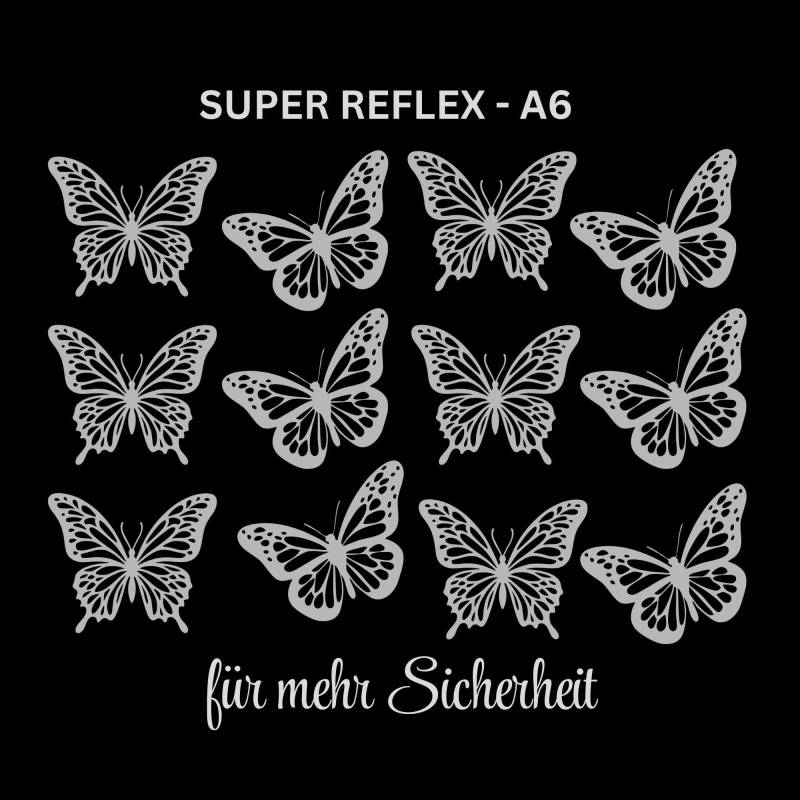 Schmetterling Butterflys Reflex Bügelbilder Im Set - Mehr Sicherheit Bei Dämmerung Einfach Und Schnell Aufbügeln Reflektiert Super Stark von Buegelsternchen