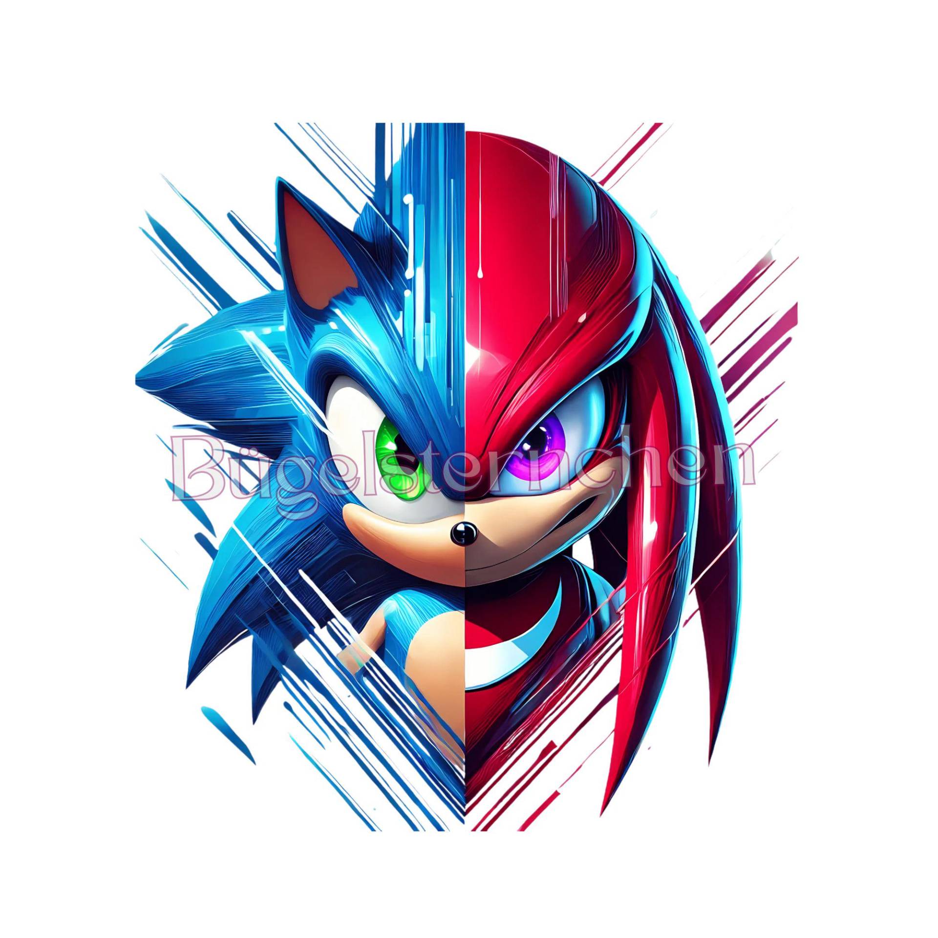 Sonic - Shadow, Bügelbild Oder Rub On | Aufkleber , Einfach & Schnell Aufgebracht, Gamer, Game von Buegelsternchen