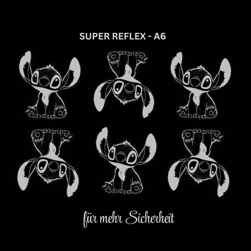 Stitch Reflex Bügelbilder Set - Sicherheit Bei Dämmerung Einfach Und Schnell Aufbügeln Reflektiert Super Stark von Buegelsternchen