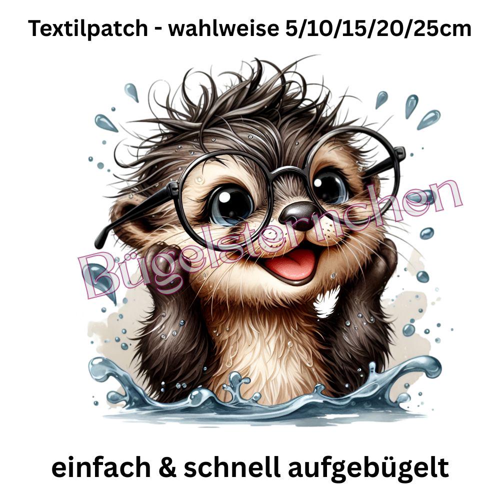 Süßes Otter - Bügelbild, Einfach & Schnell Aufgebügelt, Wasser, Urlaub, Spaß, Cute von Buegelsternchen