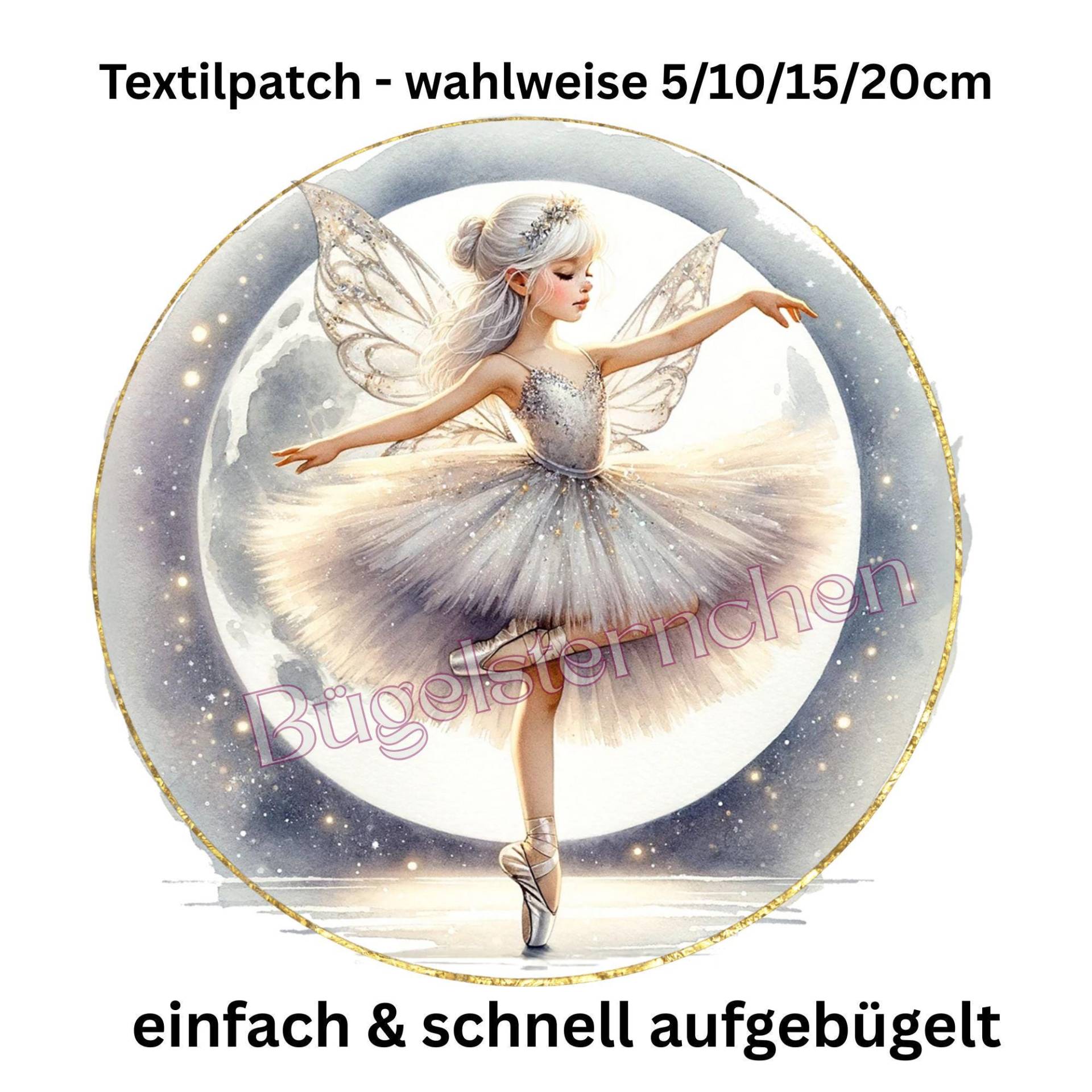 Wunderschöne Ballerina - Ballett Mondfee Bügelbild, Einfach & Schnell Aufgebügelt, Mädchentraum von Buegelsternchen