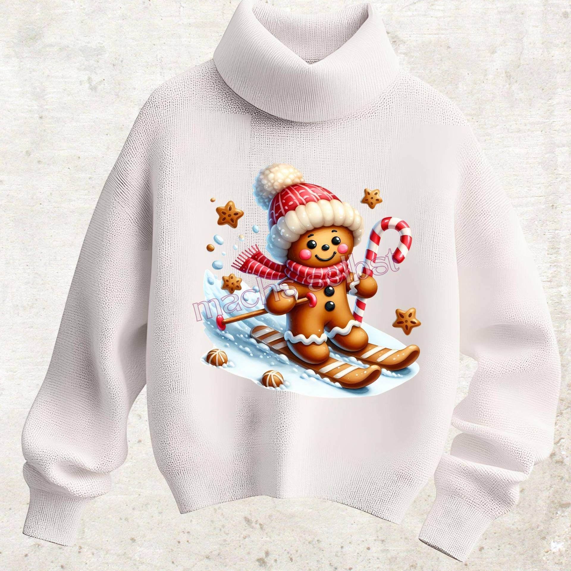 Zuckersüßes Lebkuchen Männchen Bügelbild/Bügelmotiv Einfach & Schnell Aufgebügelt, X-Mas, Weihnachten, Bügelsternchen Zuckersüßes Lebkuchen Männchen Bügelbild/Bügelmotiv Einfach & Schnell Aufgebügelt, X-Mas, Weihnachten, Bügelsternchen von Buegelsternchen
